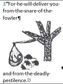 Psalm 91:3 — RESCUED FROM EVIL&nbsp;SNARES